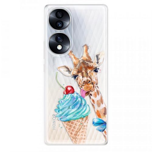 Odolné silikónové puzdro iSaprio - Love Ice-Cream - Honor 70