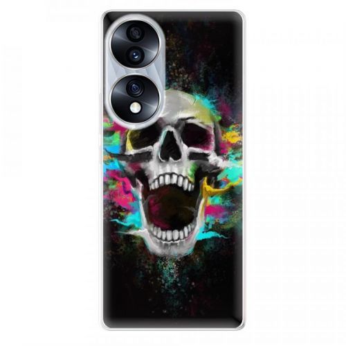 Odolné silikónové puzdro iSaprio - Skull in Colors - Honor 70