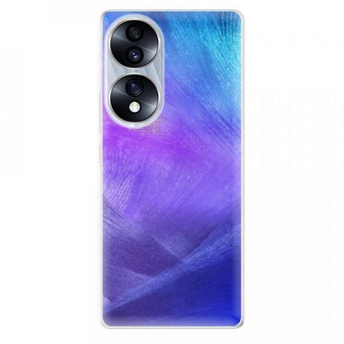 Odolné silikónové puzdro iSaprio - Purple Feathers - Honor 70