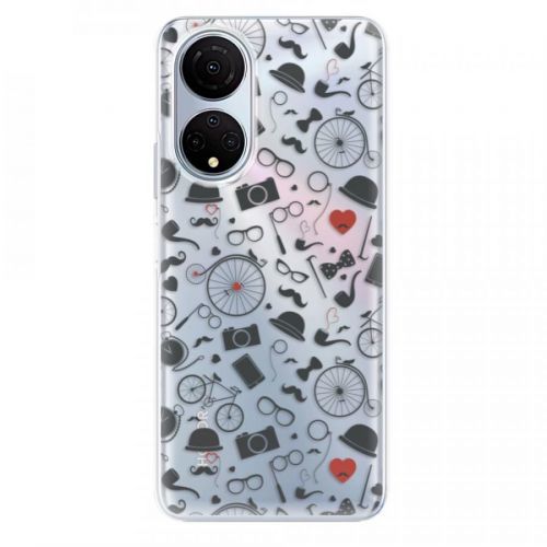 Odolné silikónové puzdro iSaprio - Vintage Pattern 01 - black - Honor X7