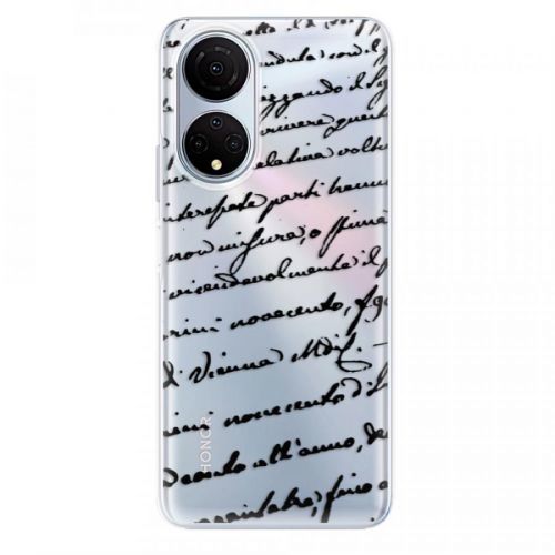 Odolné silikónové puzdro iSaprio - Handwriting 01 - black - Honor X7