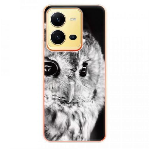 Odolné silikónové puzdro iSaprio - BW Owl - Vivo X80 Lite 5G