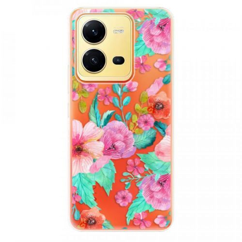 Odolné silikónové puzdro iSaprio - Flower Pattern 01 - Vivo X80 Lite 5G