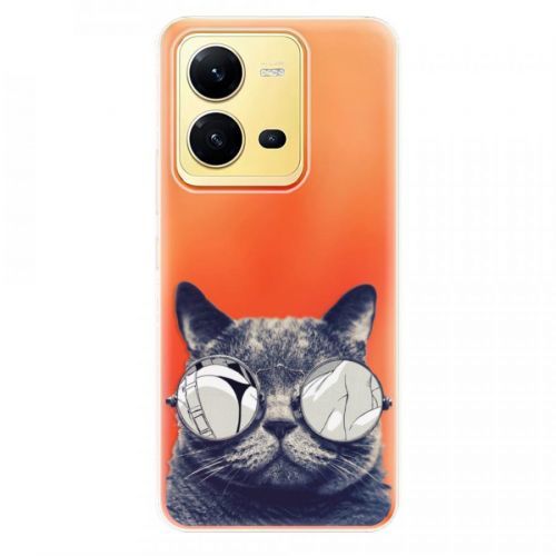 Odolné silikónové puzdro iSaprio - Crazy Cat 01 - Vivo X80 Lite 5G