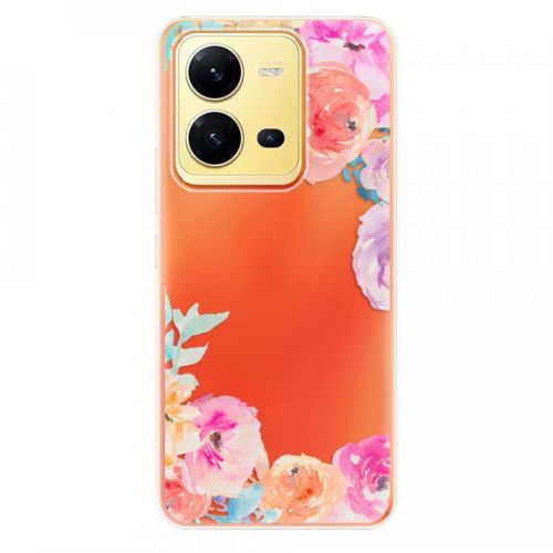 Odolné silikónové puzdro iSaprio - Flower Brush - Vivo X80 Lite 5G