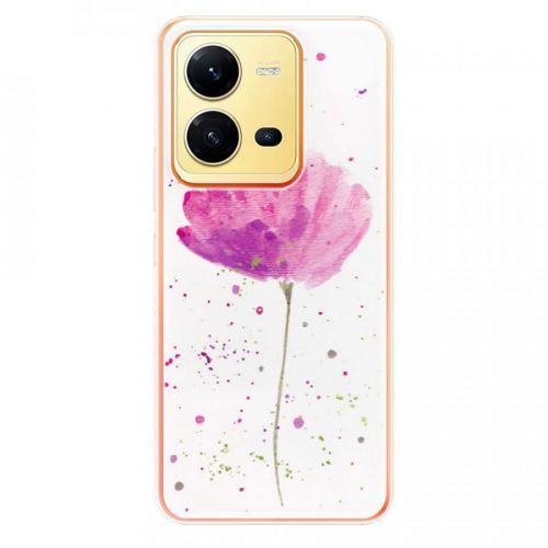 Odolné silikónové puzdro iSaprio - Poppies - Vivo X80 Lite 5G