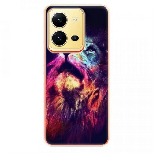 Odolné silikónové puzdro iSaprio - Lion in Colors - Vivo X80 Lite 5G