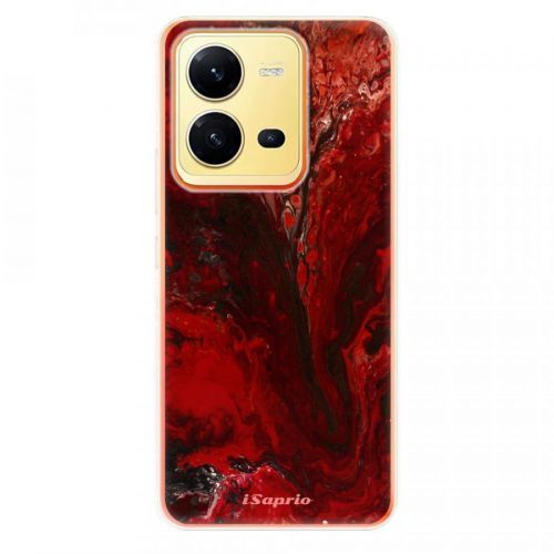 Odolné silikónové puzdro iSaprio - RedMarble 17 - Vivo X80 Lite 5G