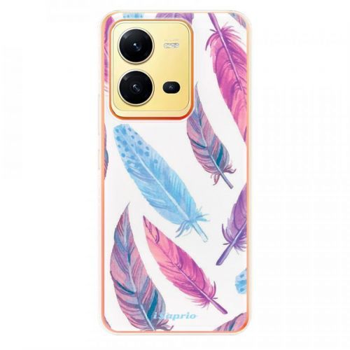 Odolné silikónové puzdro iSaprio - Feather Pattern 10 - Vivo X80 Lite 5G