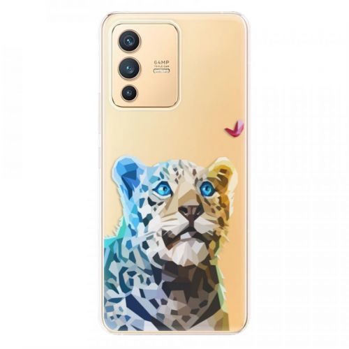 Odolné silikónové puzdro iSaprio - Leopard With Butterfly - Vivo V23 5G