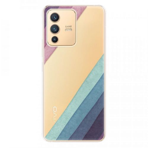 Odolné silikónové puzdro iSaprio - Glitter Stripes 01 - Vivo V23 5G