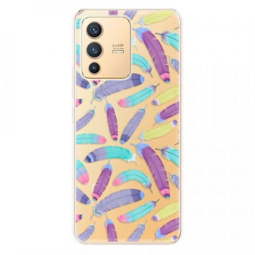 Odolné silikónové puzdro iSaprio - Feather Pattern 01 - Vivo V23 5G