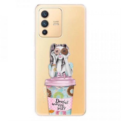 Odolné silikónové puzdro iSaprio - Donut Worry - Vivo V23 5G