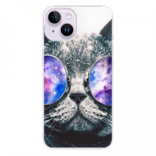 Odolné silikónové puzdro iSaprio - Galaxy Cat - iPhone 14