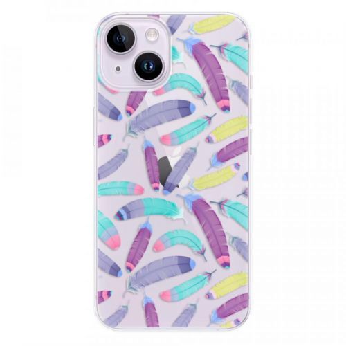 Odolné silikónové puzdro iSaprio - Feather Pattern 01 - iPhone 14