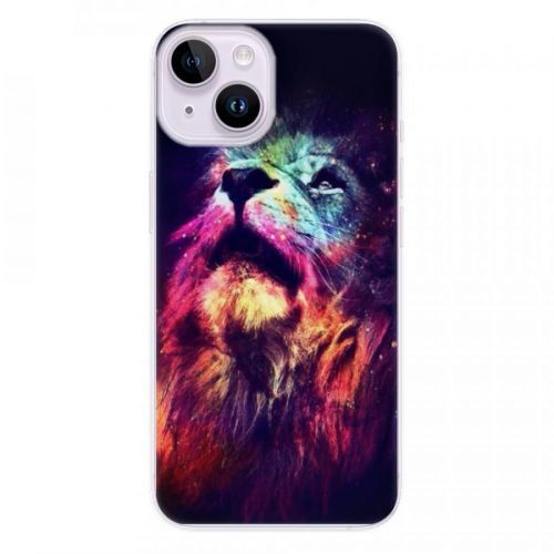 Odolné silikónové puzdro iSaprio - Lion in Colors - iPhone 14