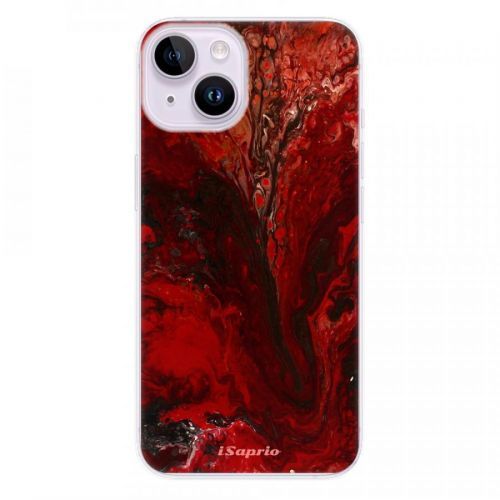 Odolné silikónové puzdro iSaprio - RedMarble 17 - iPhone 14