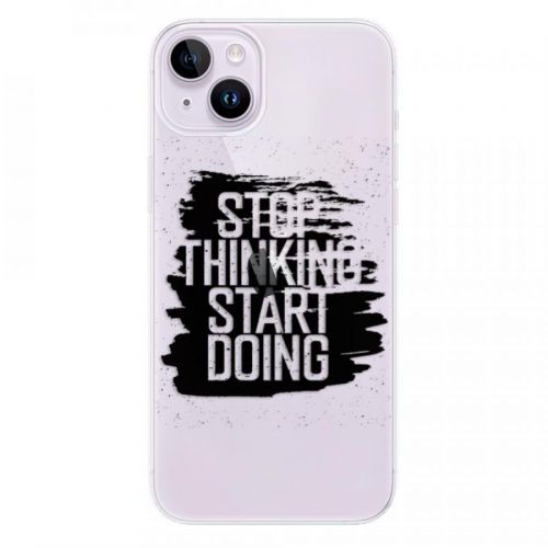 Odolné silikónové puzdro iSaprio - Start Doing - black - iPhone 14 Plus