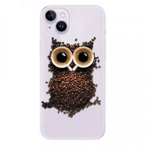 Odolné silikónové puzdro iSaprio - Owl And Coffee - iPhone 14 Plus