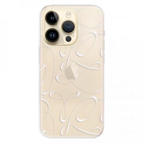 Odolné silikónové puzdro iSaprio - Fancy - white - iPhone 14 Pro