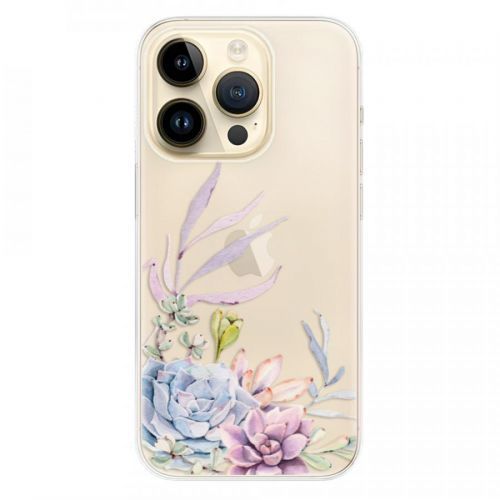 Odolné silikónové puzdro iSaprio - Succulent 01 - iPhone 14 Pro