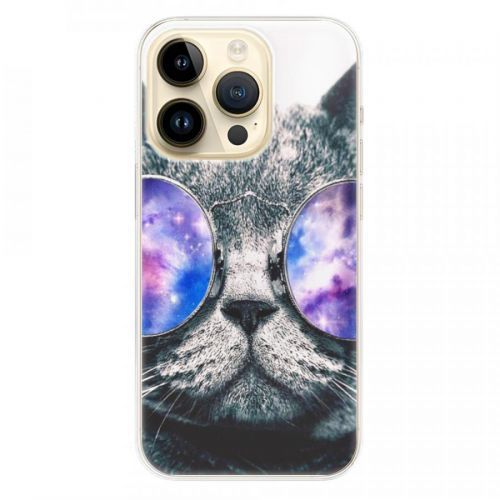 Odolné silikónové puzdro iSaprio - Galaxy Cat - iPhone 14 Pro