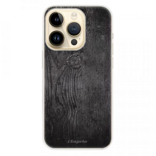 Odolné silikónové puzdro iSaprio - Black Wood 13 - iPhone 14 Pro