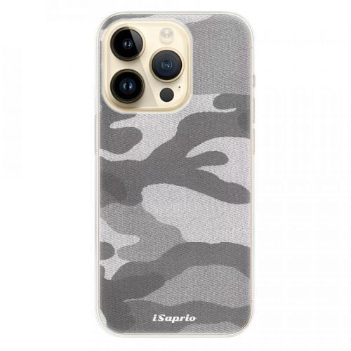 Odolné silikónové puzdro iSaprio - Gray Camuflage 02 - iPhone 14 Pro
