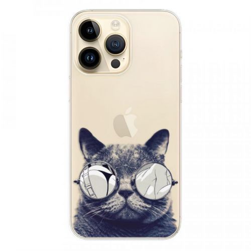 Odolné silikónové puzdro iSaprio - Crazy Cat 01 - iPhone 14 Pro Max
