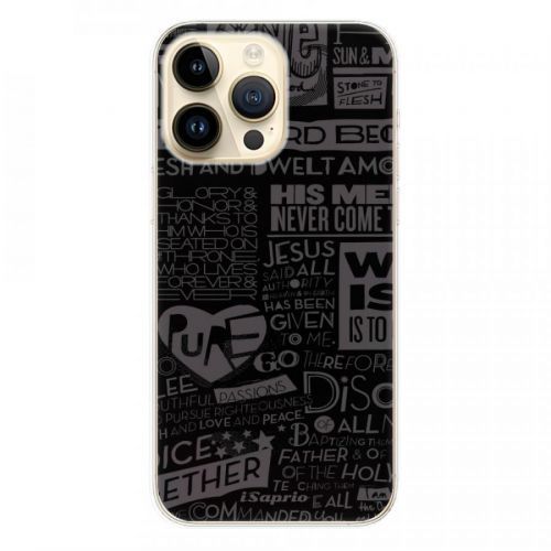 Odolné silikónové puzdro iSaprio - Text 01 - iPhone 14 Pro Max