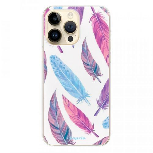 Odolné silikónové puzdro iSaprio - Feather Pattern 10 - iPhone 14 Pro Max