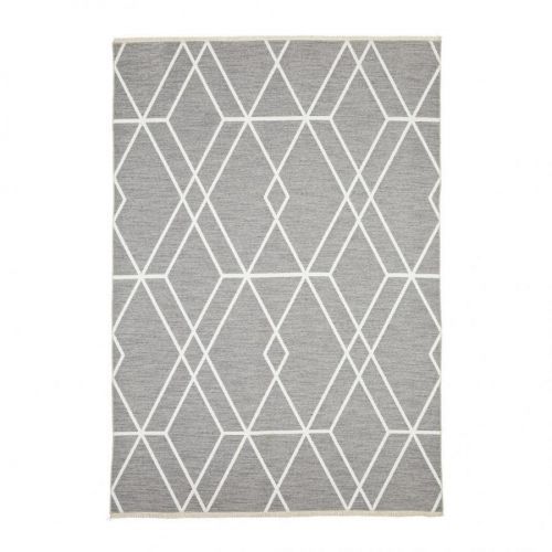 Novel PLOCHO TKANÝ KOBEREC, 160/230 cm, sivá, biela