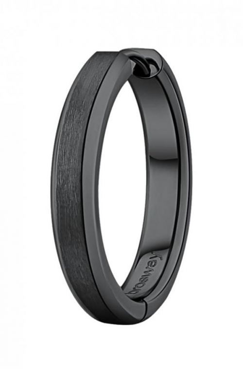 Brosway Čierna single náušnice Ink BIK104