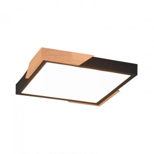 Stropné LED svetlo Meta 31,5x31,5 cm 3 000K čierna