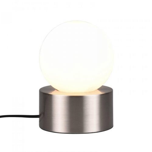 Stolová lampa Countess opál kovový podstavec nikel