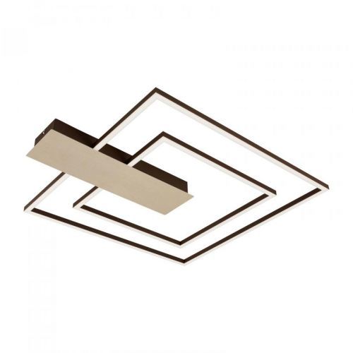 Stropné LED svetlo Nico Duo 3 000 K hranaté zlatá