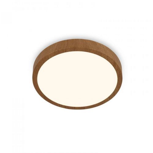 Stropné LED Runa Wood drevený vzhľad 3 000K Ø 28cm