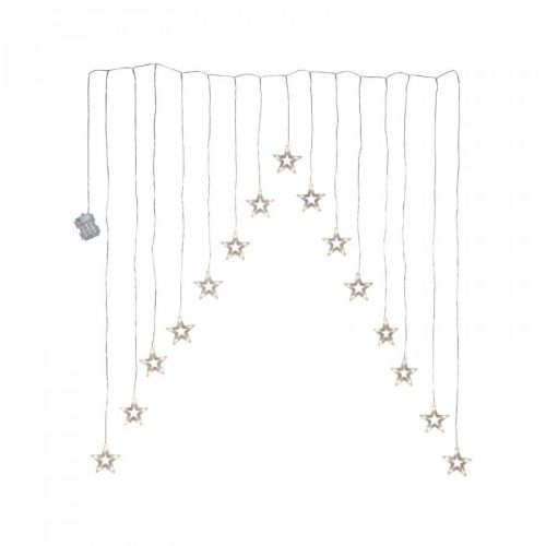 Svetelný LED záves Decystar, 15-plameňový