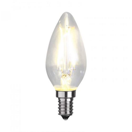 Sviečková LED žiarovka C35 filament E14 1,5W 2700K