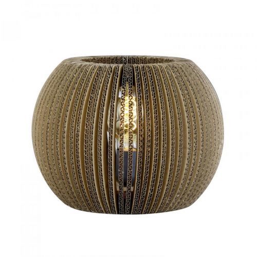 Stolová lampa Layer z kartónu, 1-pl., okrúhle