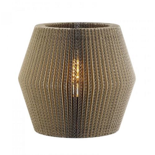 Stolová lampa Layer z kartónu, 1-pl., hexagón