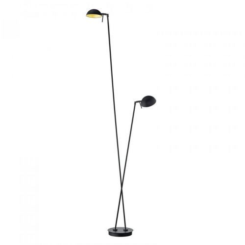 Stojaca LED lampa Samy v čiernej a zlatej, 2-pl.