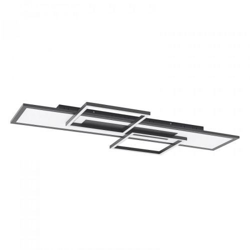 Lucande Narumi stropné LED svetlo CCT 110cm čierna