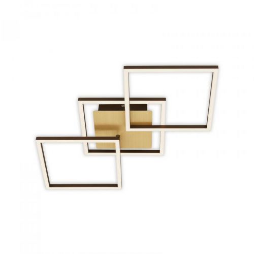 Stropné LED svetlo Frame zlatá stmievateľné, 3-pl.