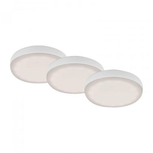 Zapustené LED svetlo Plat biela 7,5cm 4000K 3 kusy