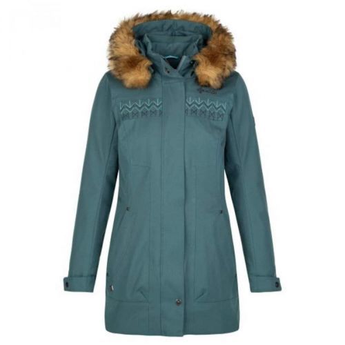 Women's winter coat Kilpi PERU-W dark green