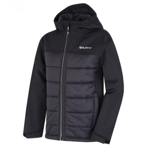 Children's softshell padded jacket HUSKY Swany K black