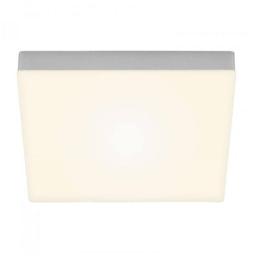 Stropné LED Flame 3 000K, 28,7x28,7 cm, strieborná