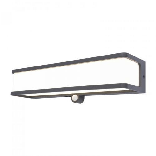 Solárne nástenné LED Doblo so snímačom šírka 35 cm