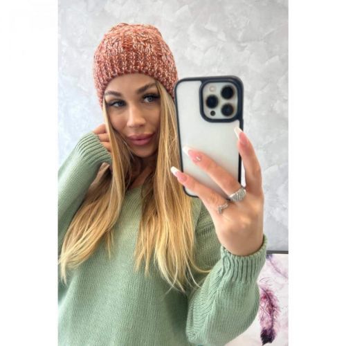 Cap with fleece Melisa K241 foxy